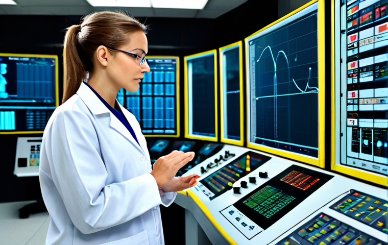 Modern Nuclear Engineer**

"A fully clothed, professional nuclear engineer (male or female, you choose), wearing appropriate attire: e.g., a clean lab coat over modest clothing and safety glasses, standing confidently in a modern control room of a nuclear power plant. Background details: advanced control panels, digital displays showing technical data, safe for work, appropriate content, perfect anatomy, correct proportions, natural pose, well-formed hands, proper finger count, professional, modest, family-friendly, high resolution, realistic style."

**